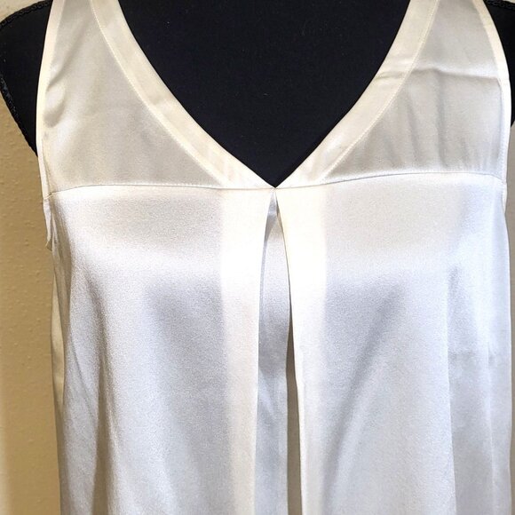 Eileen Fisher Cream V-Neck Tunic - Picture 2 of 11